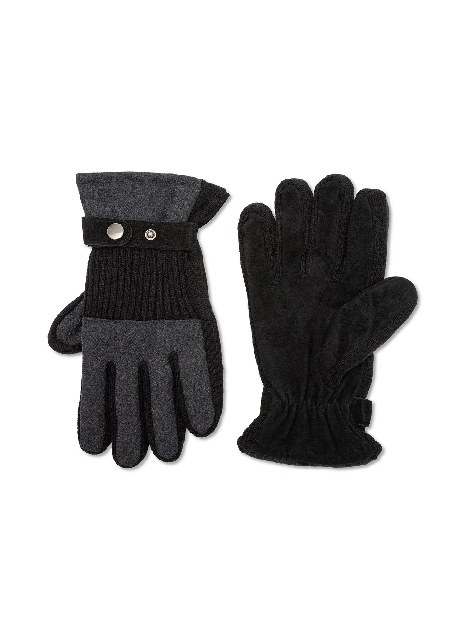 Luca D'Altieri - Gloves with strap, Grey, large image number 0