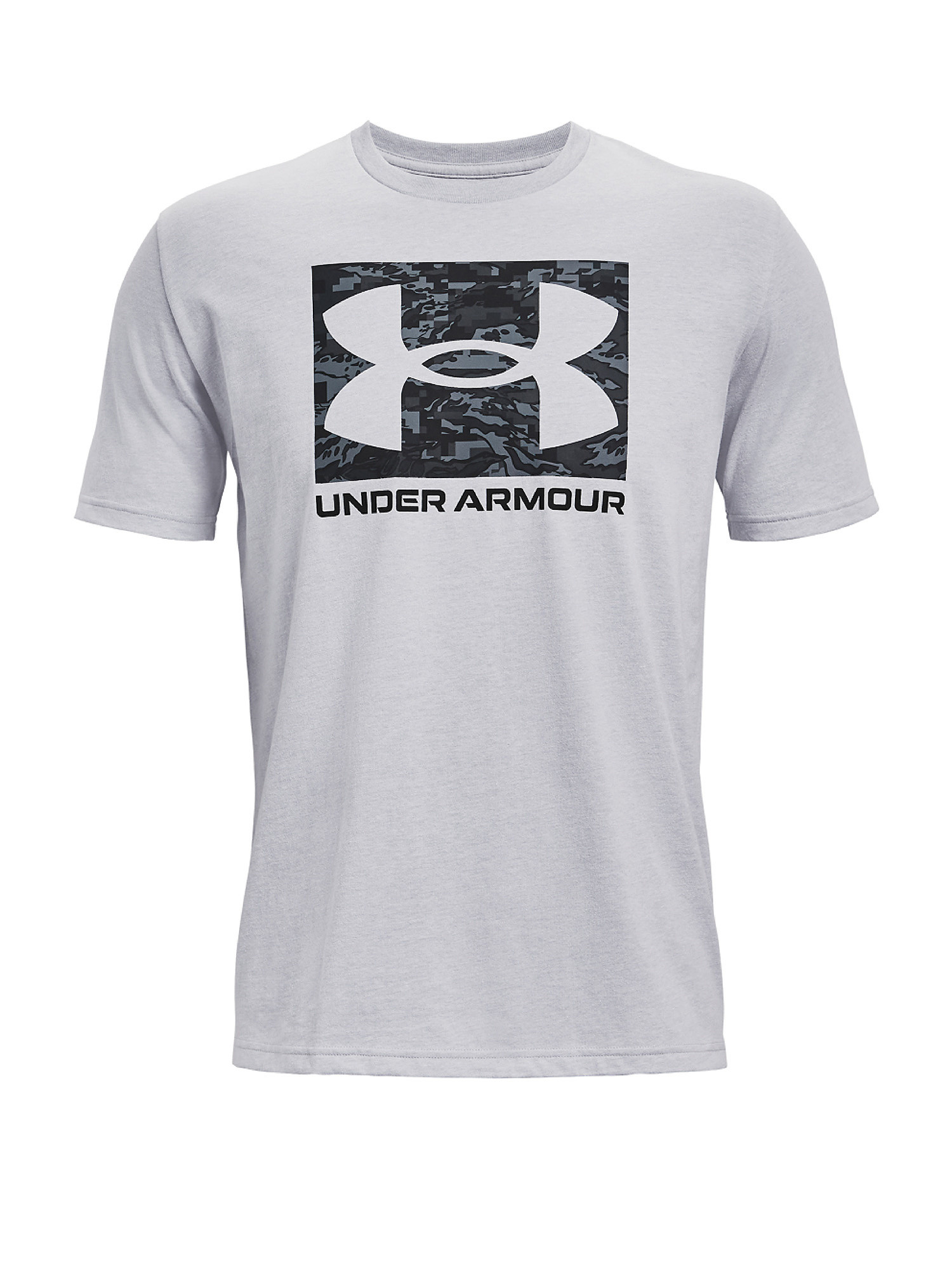Under Armour - UA ABC Camo Boxed Logo Short Sleeve Jersey, Light Grey, large image number 0