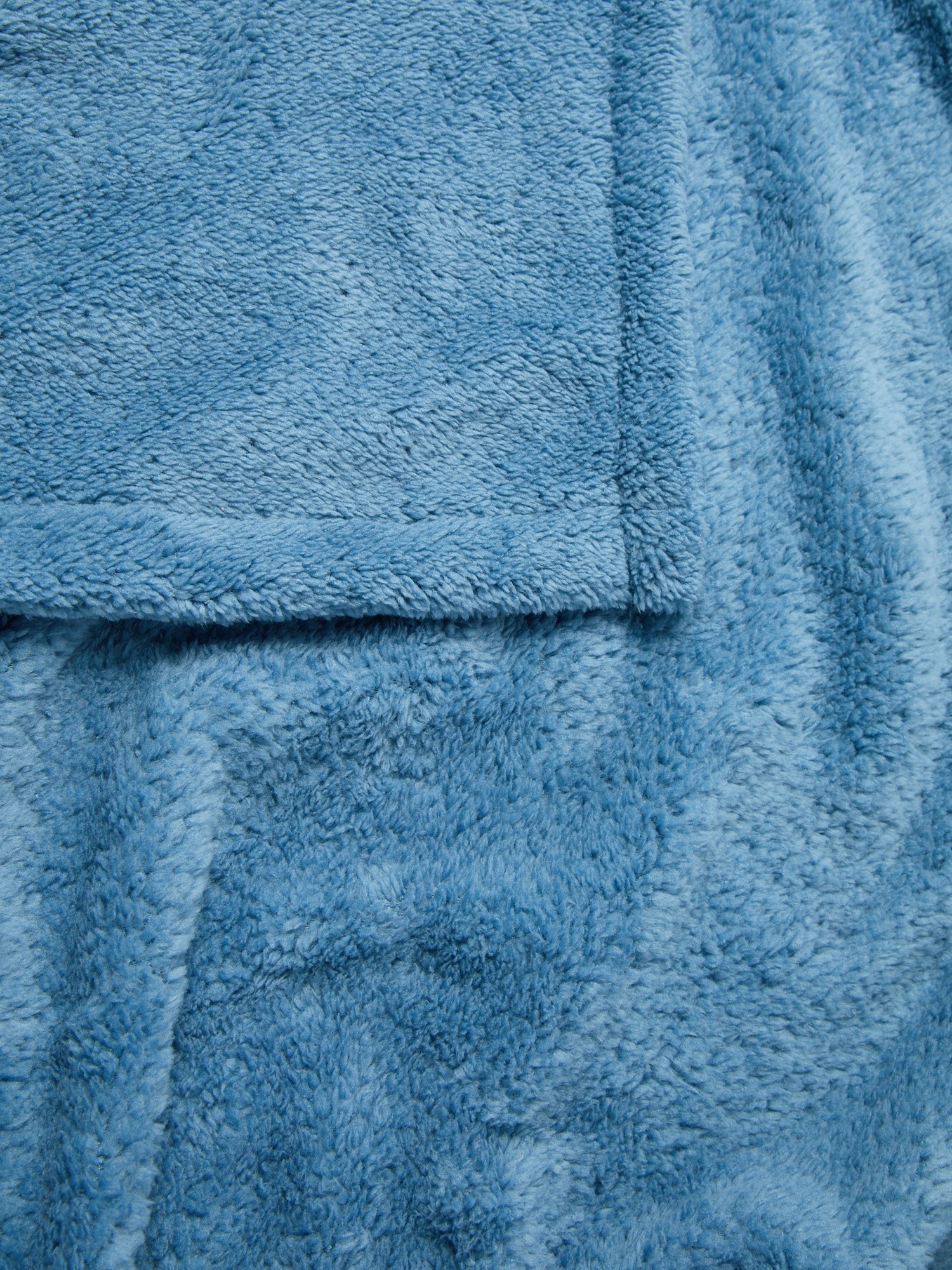 Soft Solid-Color Maxi Throw - Discounted Price, Blue, large image number 1