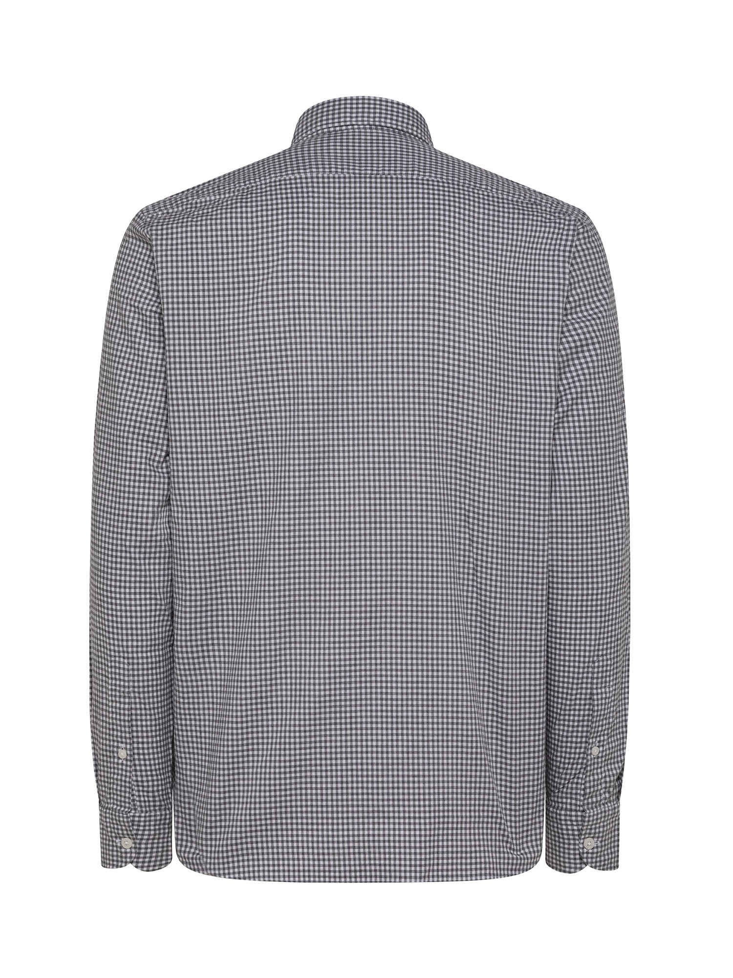Tailor fit shirt in soft organic cotton flannel, Grey, large image number 2