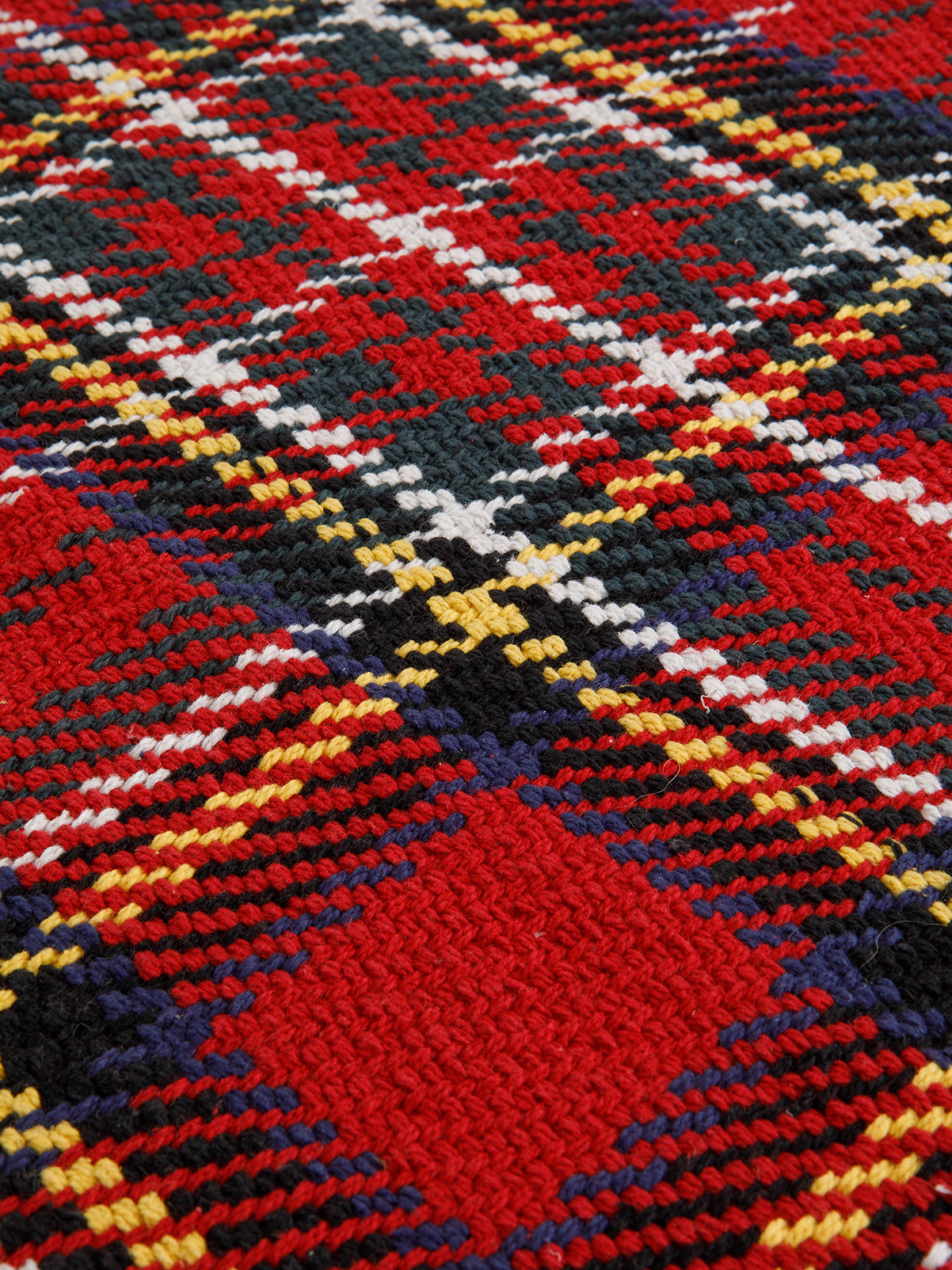 Tartan kitchen rug, Red, large image number 1