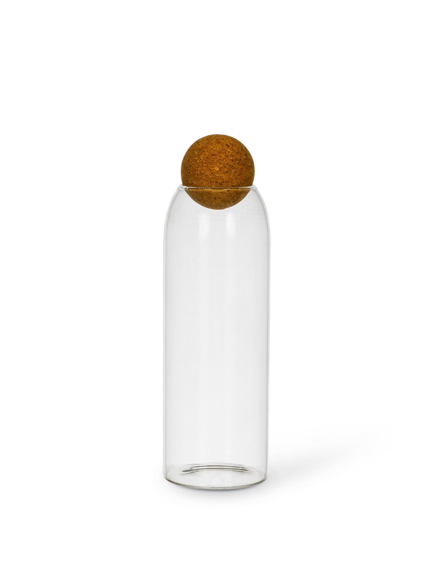 Glass jar with cap, Transparent, large image number 0