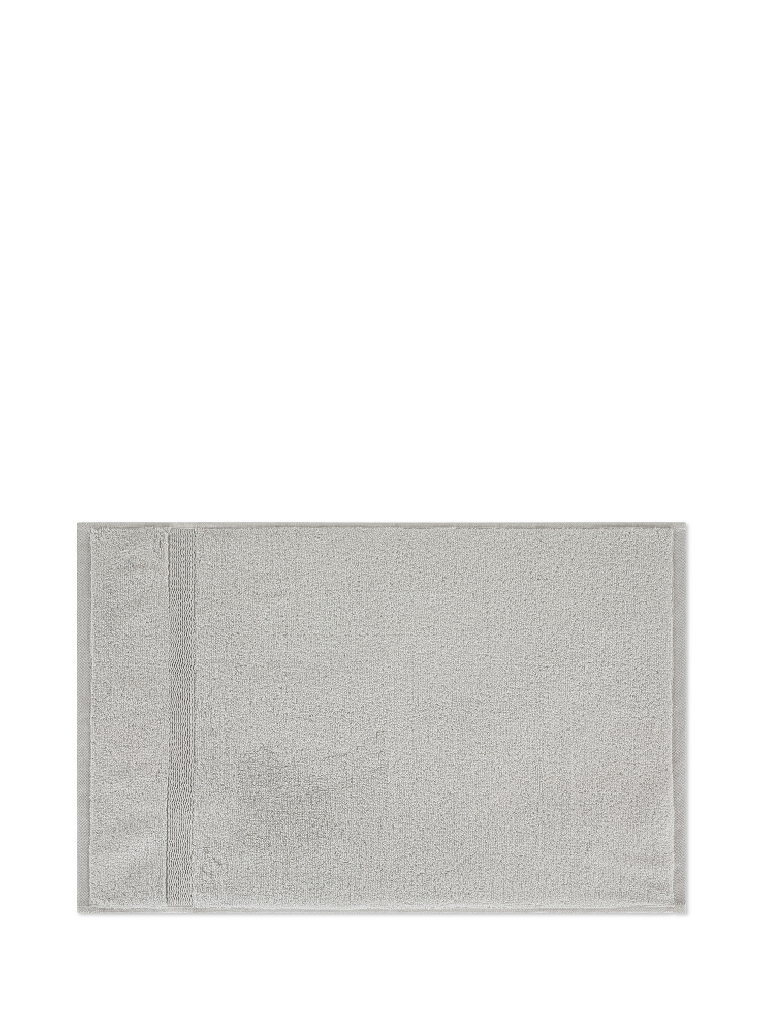 Asciugamano in spugna di puro cotone tinta unita ultra soffice, Grigio, large image number 1