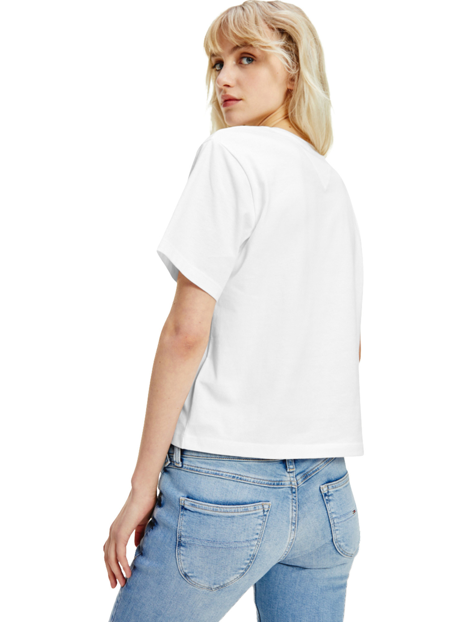 T-shirt regular fit con logo, Bianco, large image number 4