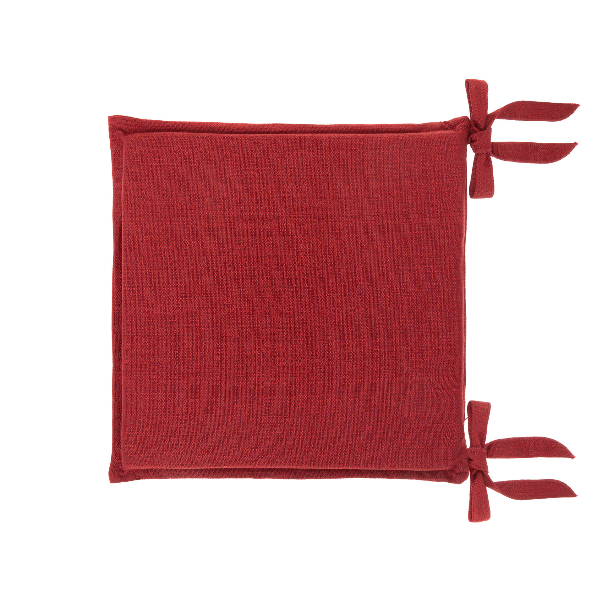 Chair cushion solid colour, Red, large image number 0