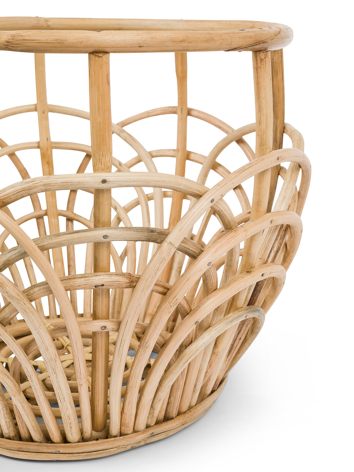 Hand woven basket, Natural, large image number 1