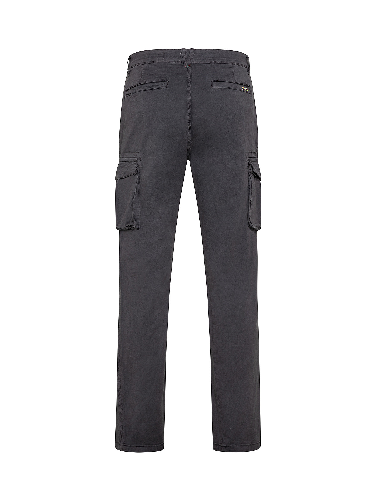 Pantalone cargo cotone stretch, Grigio, large image number 1