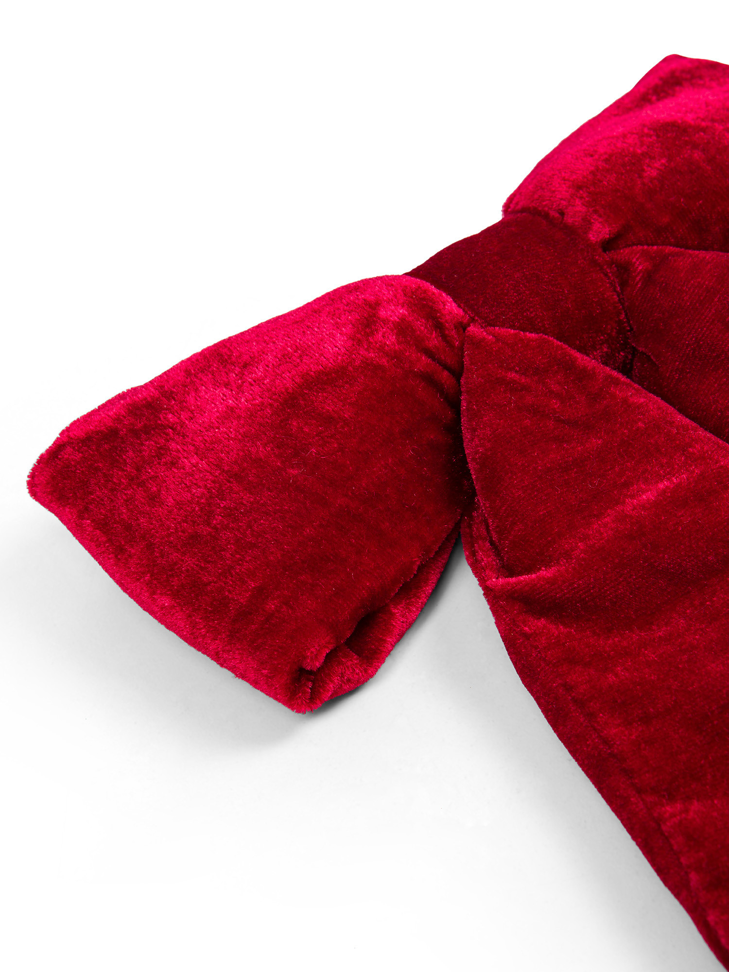 Fiocco decorativo in velluto, Rosso scuro, large image number 1
