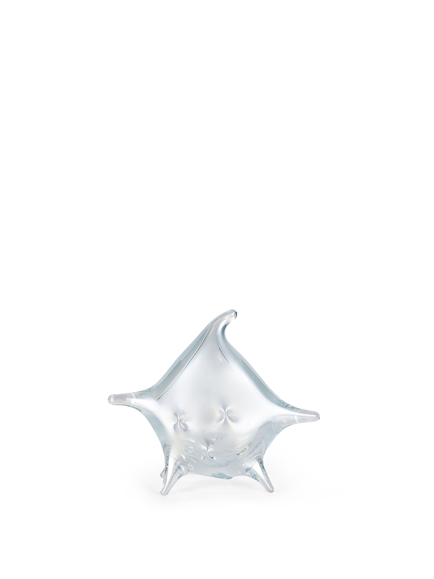 Colored glass paste decorative star, White, large image number 0
