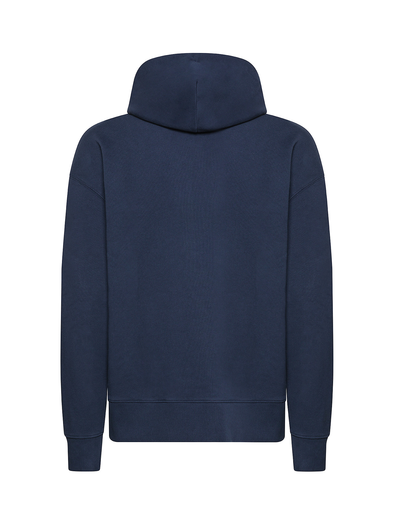 Tommy Jeans - Felpa relaxed fit in cotone con logo, Blu scuro, large image number 1