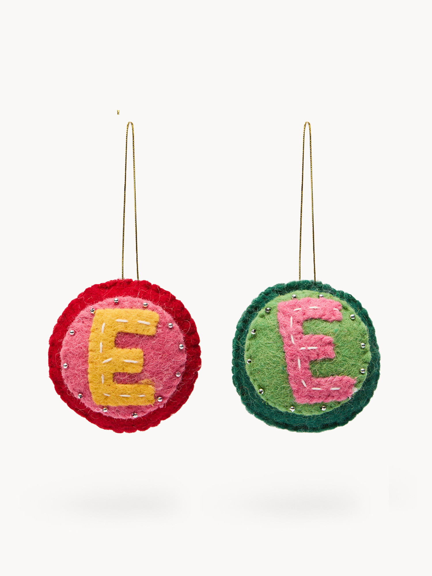 Pallina in feltro lettera E, Multicolor, large image number 0