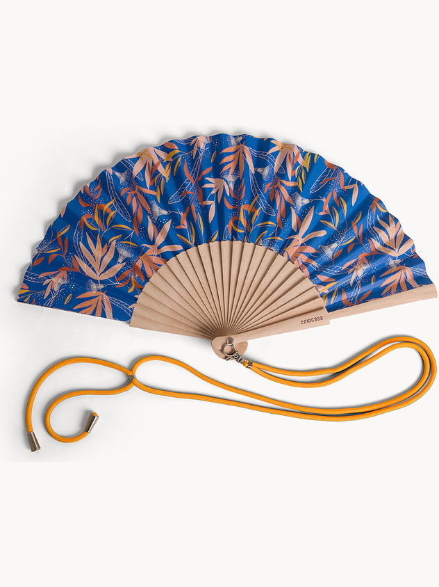 Ventaglio in legno naturale e carta