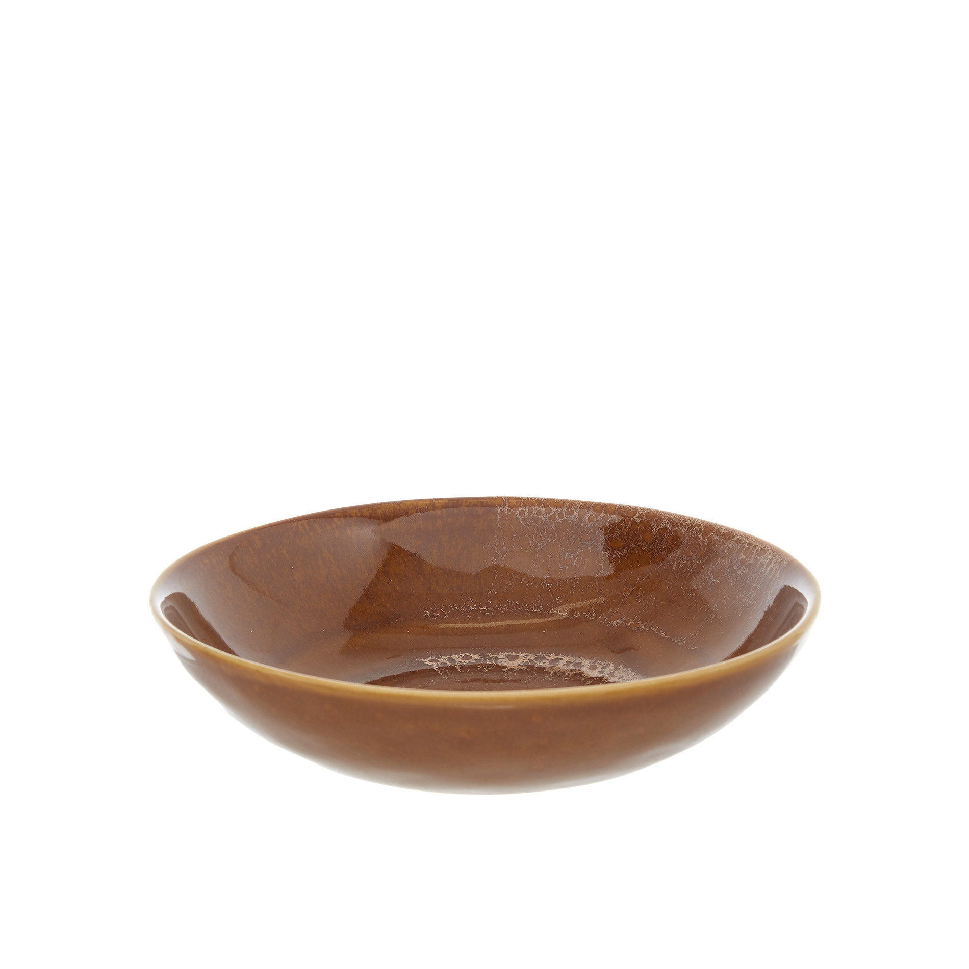 Ripple porcelain soup plate, Brown, large image number 0