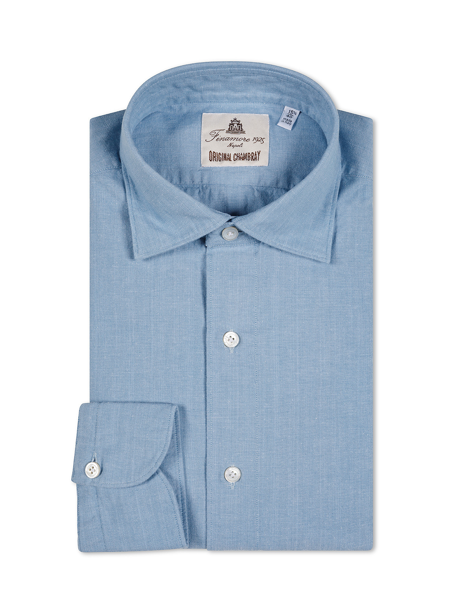 Camicia regular fit in cotone, Azzurro, large image number 2