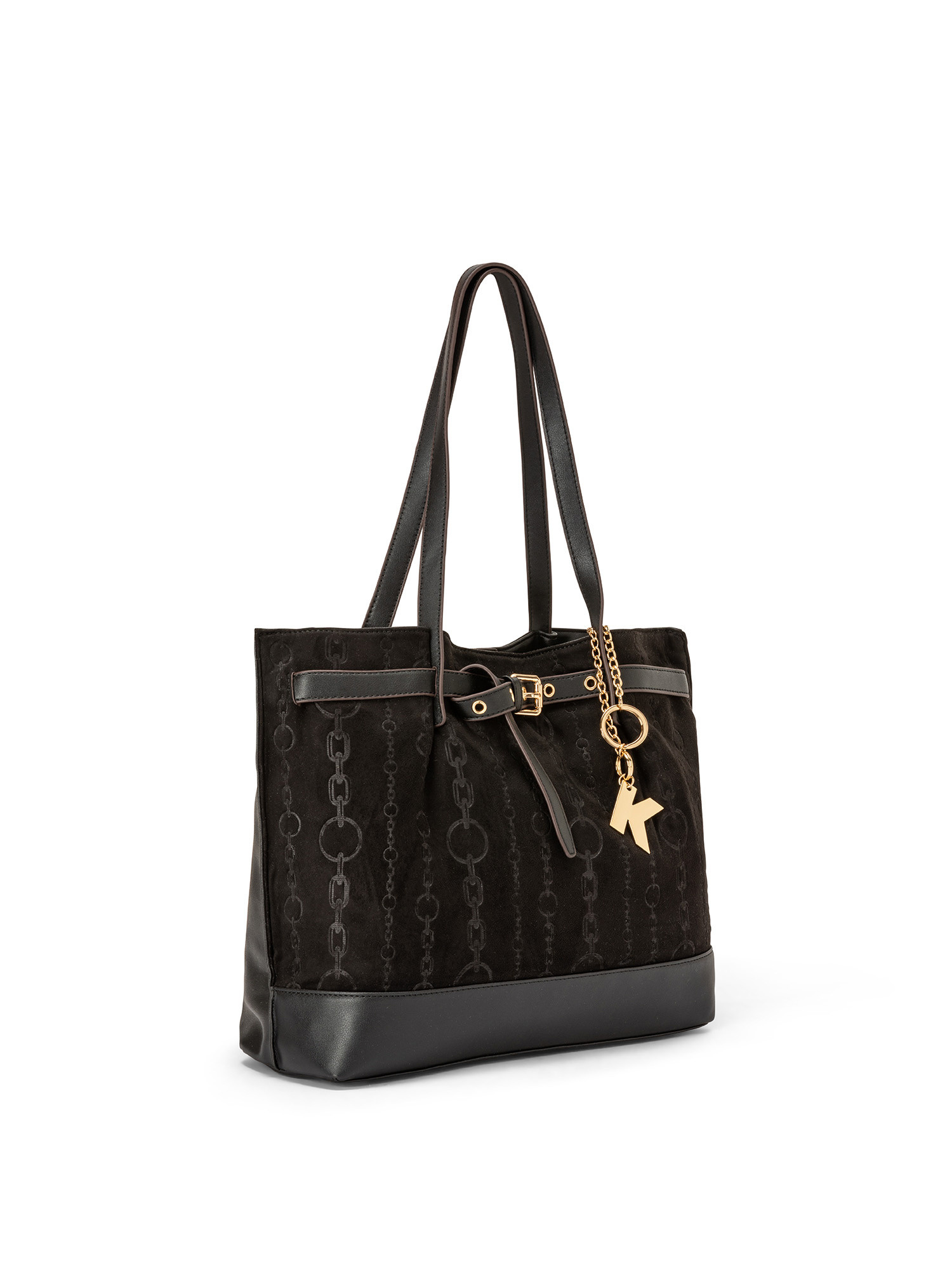 Koan - Shopping bag with print, Black, large image number 1