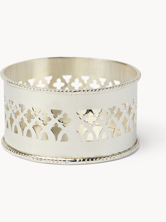 Sottobottiglia alto in silver plated