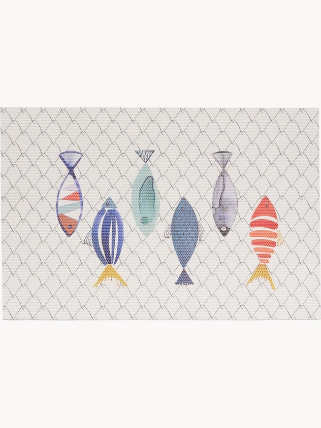 Tovaglietta in plastica motivo pesci