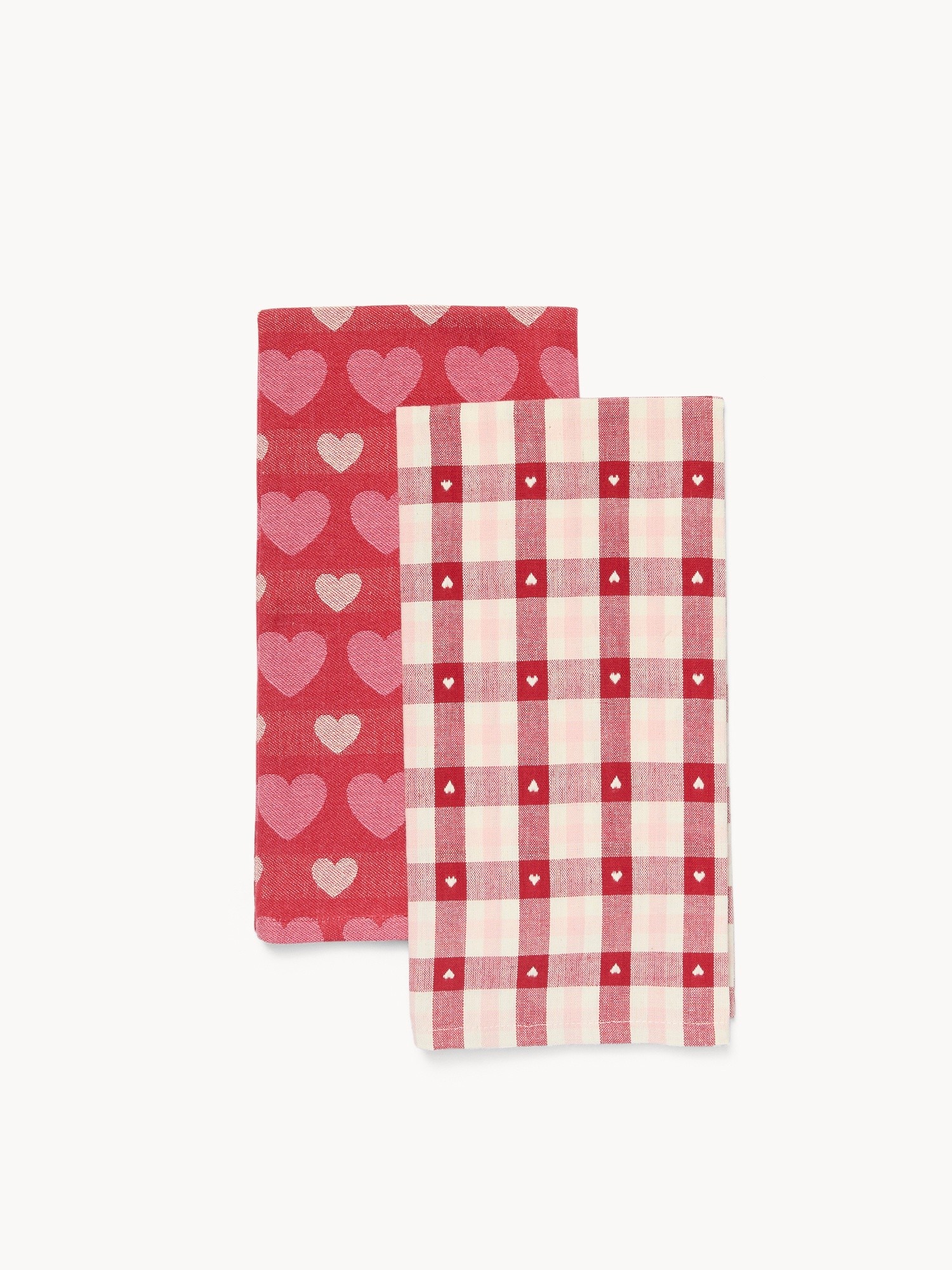 Set of 2 pure cotton jacquard dishcloths - Discounted Price, Multicolor, large image number 0