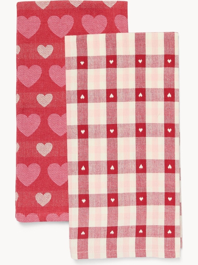 Set of 2 pure cotton jacquard dishcloths - Discounted Price