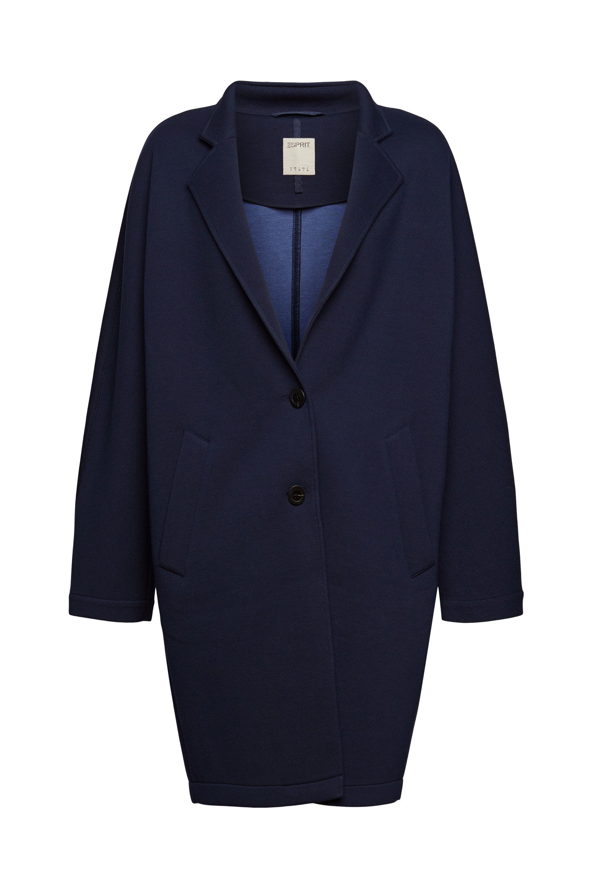 Oversize unlined coat, Dark Blue, large image number 0