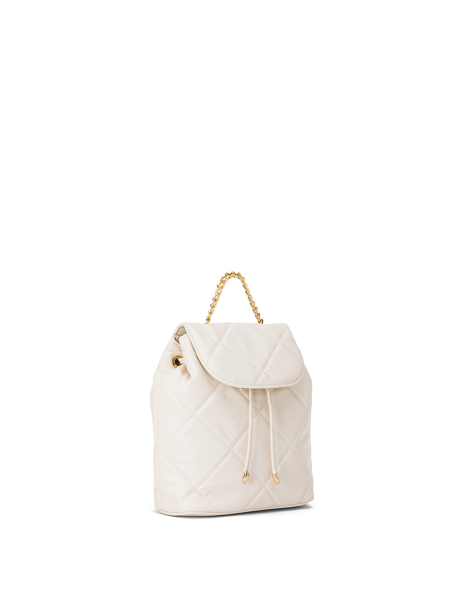 Koan - Quilted backpack with chain, White, large image number 1
