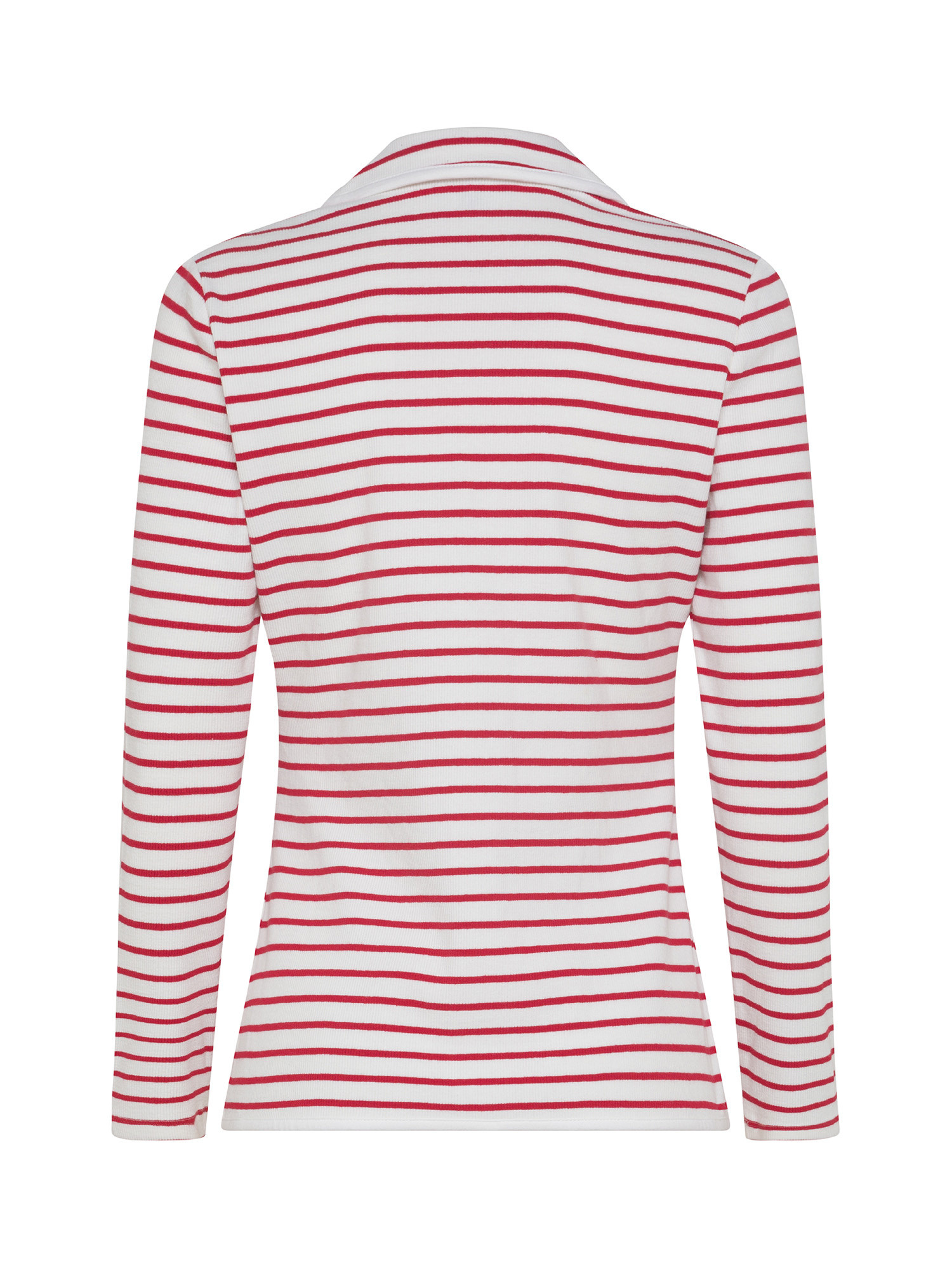 Koan - Ribbed jacket with stripes, Red, large image number 1