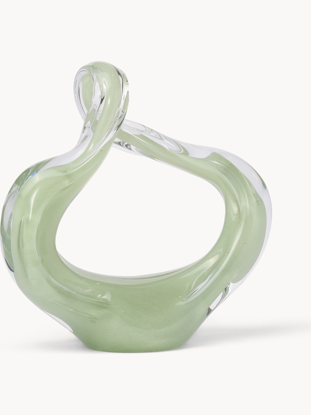 Handmade colored glass ornament