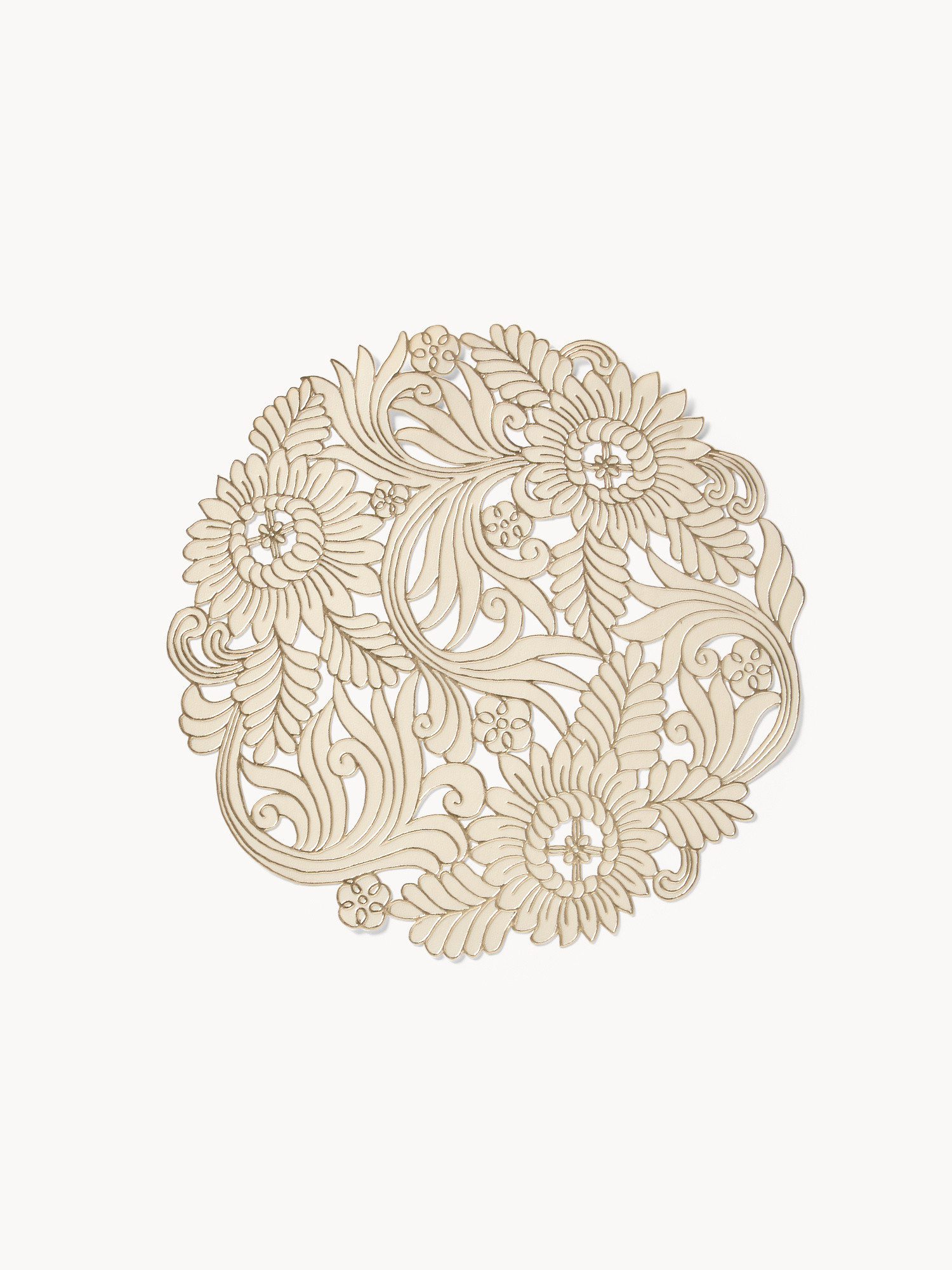 PVC placemat with perforated pattern, White, large image number 0