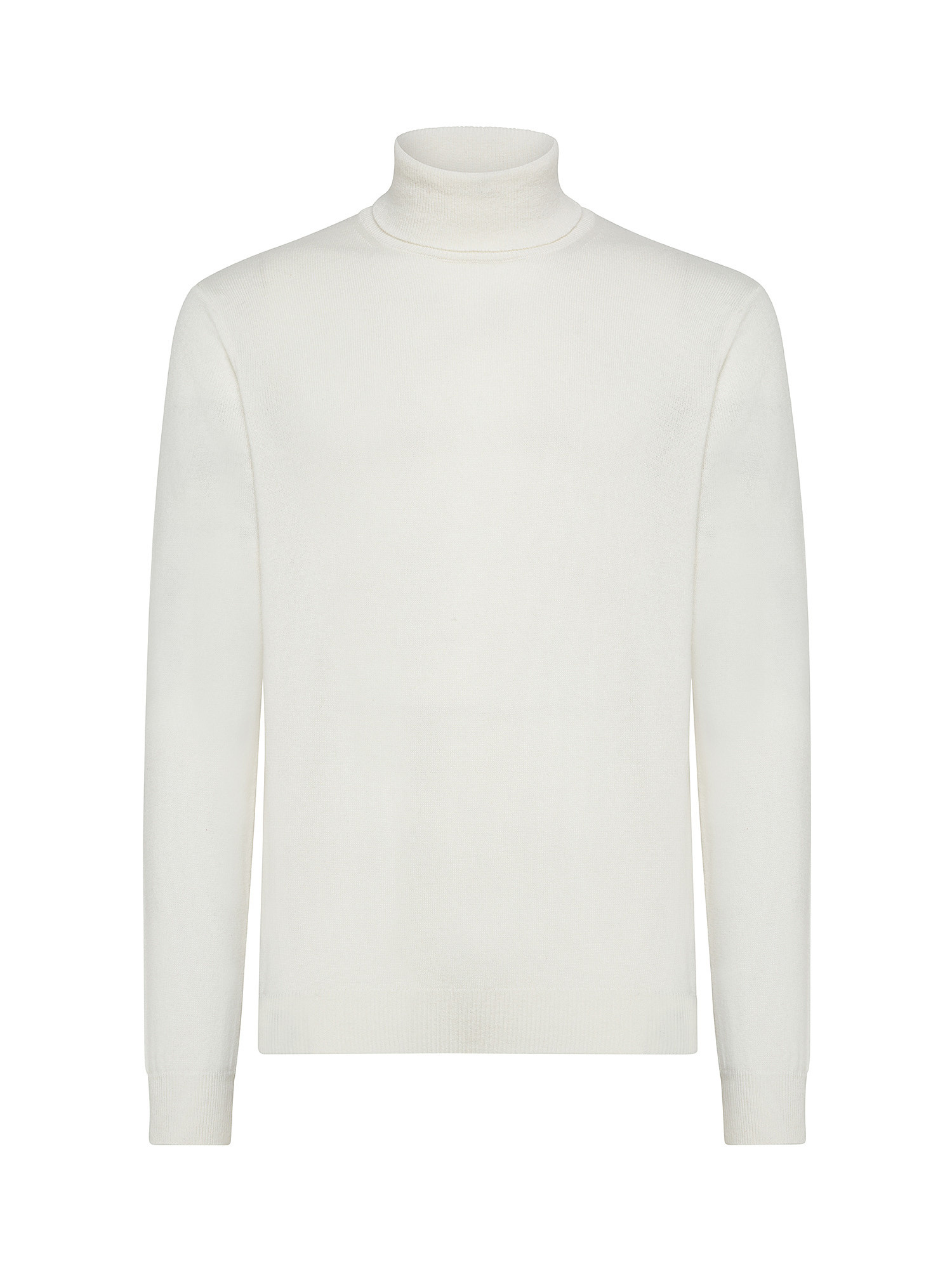 Coin Cashmere - Turtleneck in pure cashmere, White, large image number 0