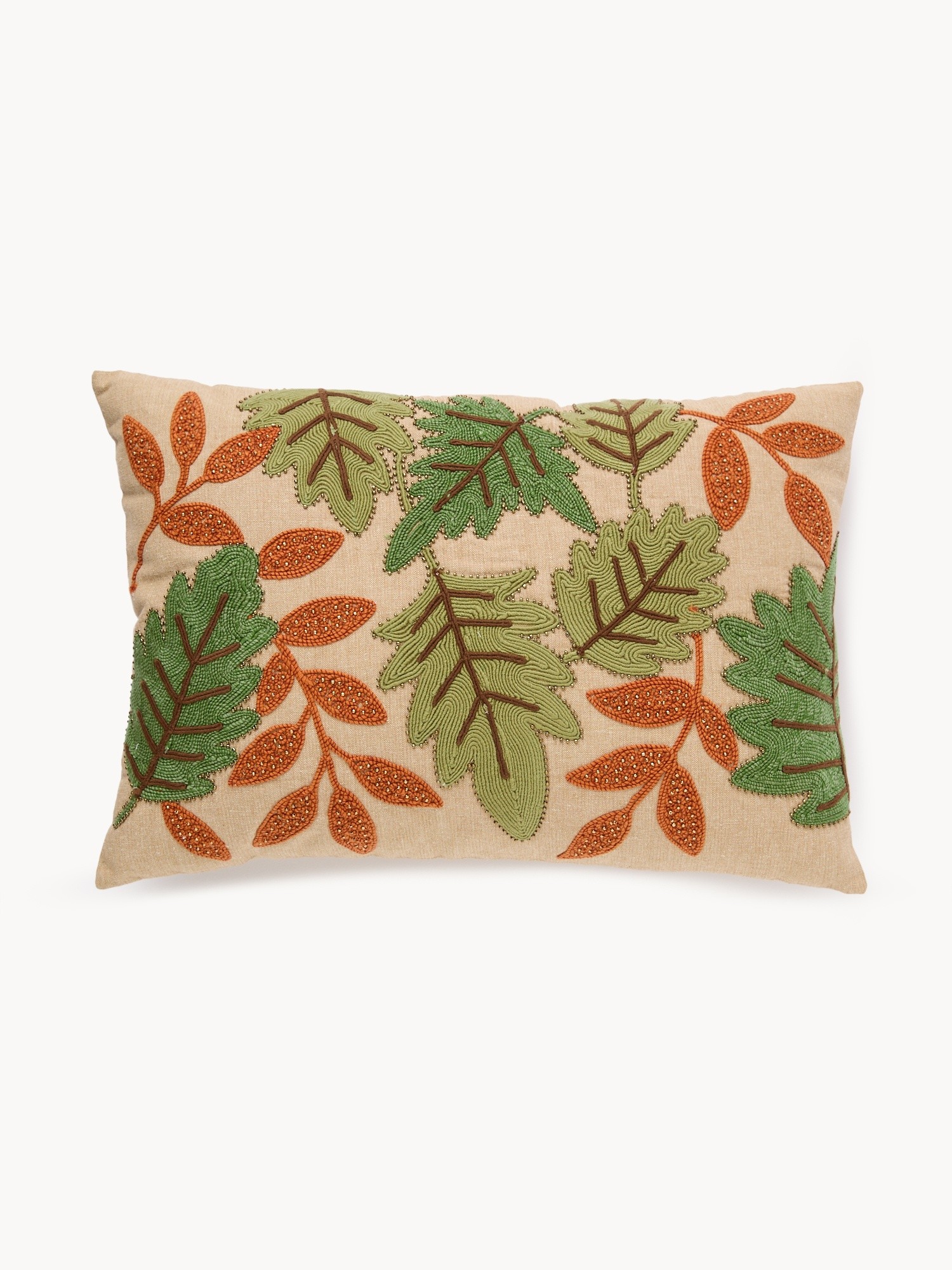 Cotton pillow with embroidery,35x50cm, Multicolor, large image number 0
