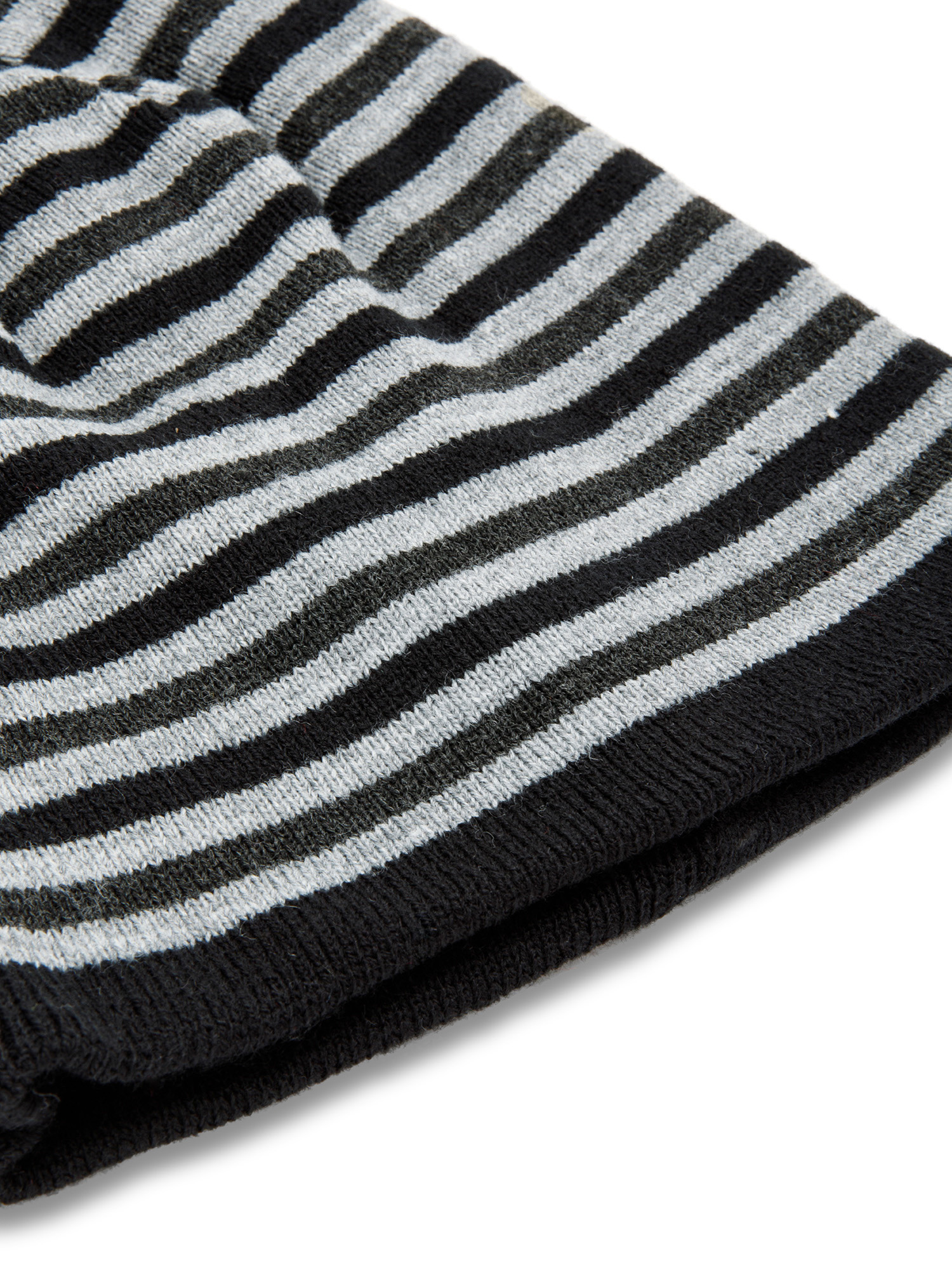 Luca D'Altieri - Striped knit hat, Grey, large image number 1