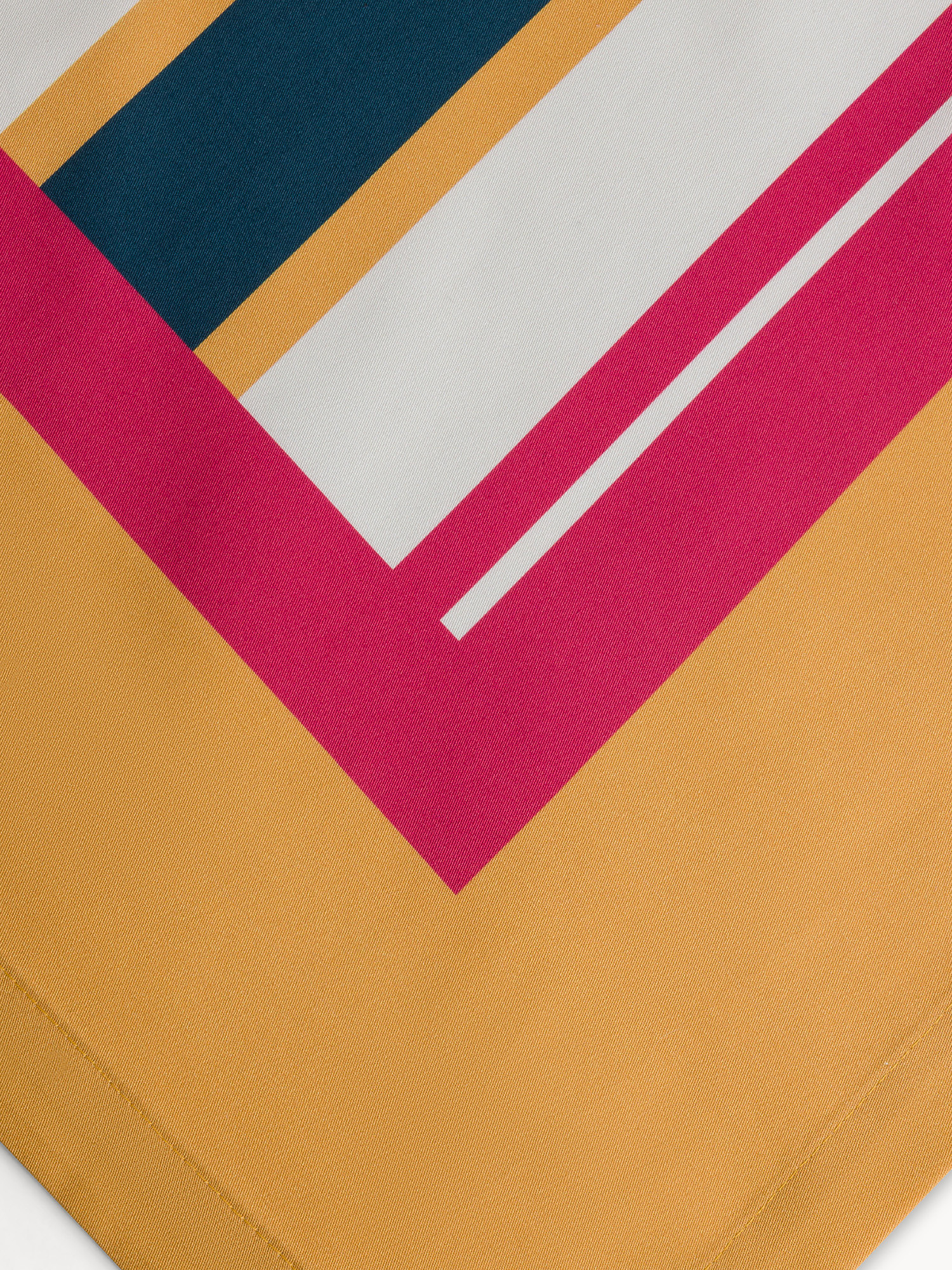 Centrotavola in twill di cotone a righe, Multicolor, large image number 1
