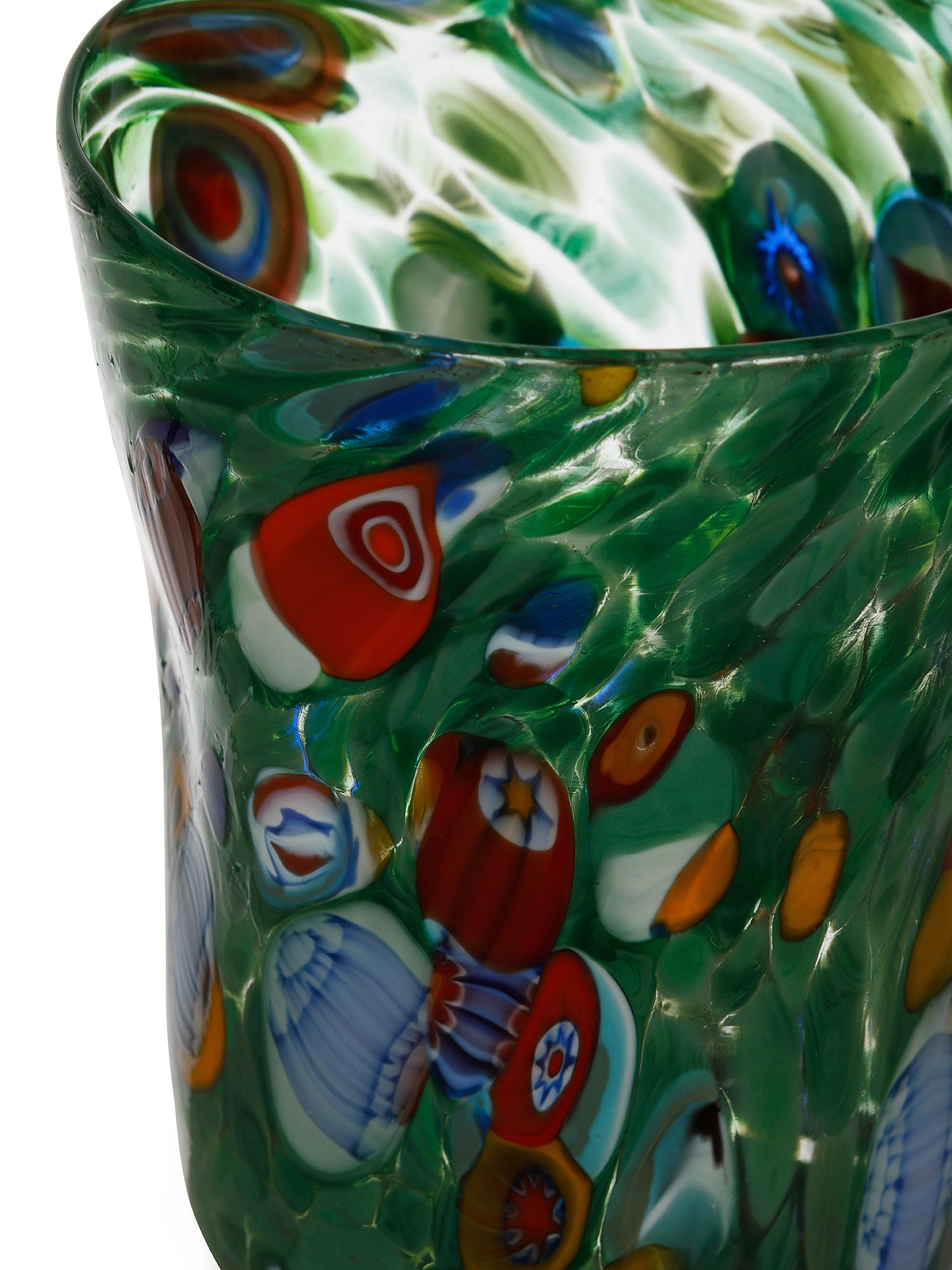 Handmade Murano glass tumbler, Green, large image number 1