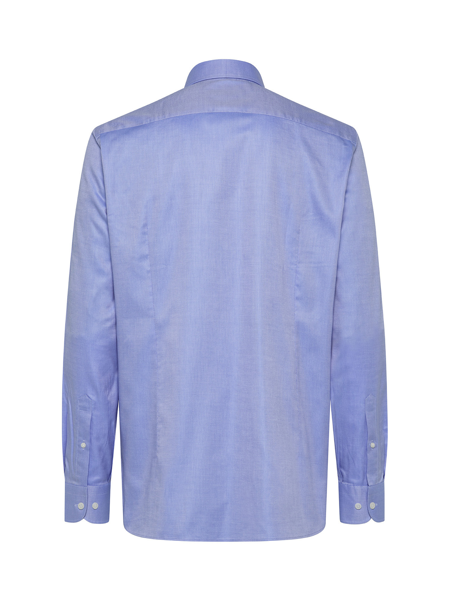 Camicia slim fit in puro cotone, Azzurro, large image number 2