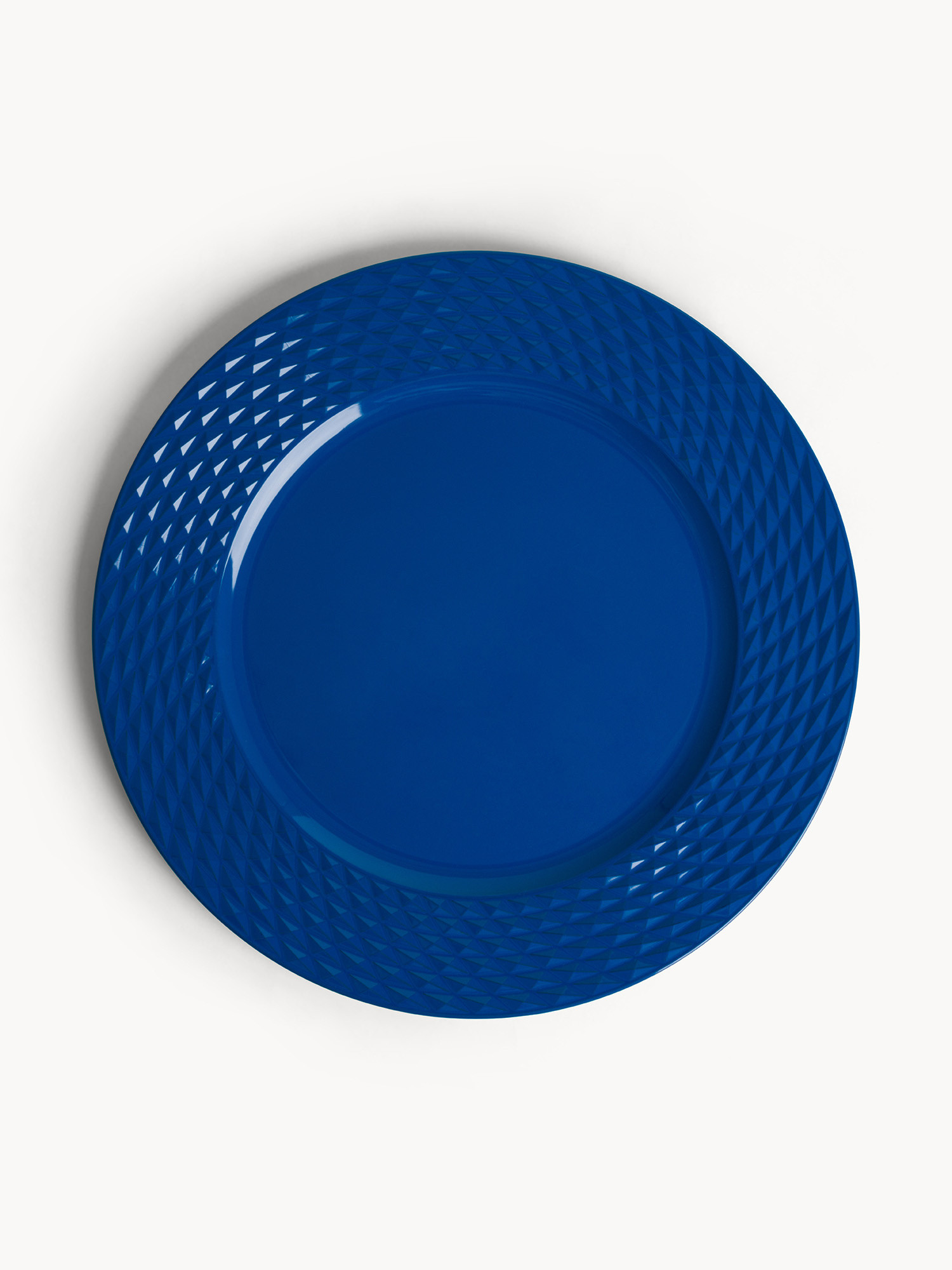 Spot mat in solid color plastic, Blue, large image number 0