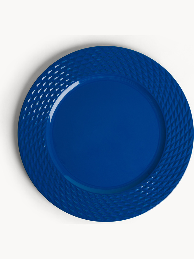 Spot mat in solid color plastic