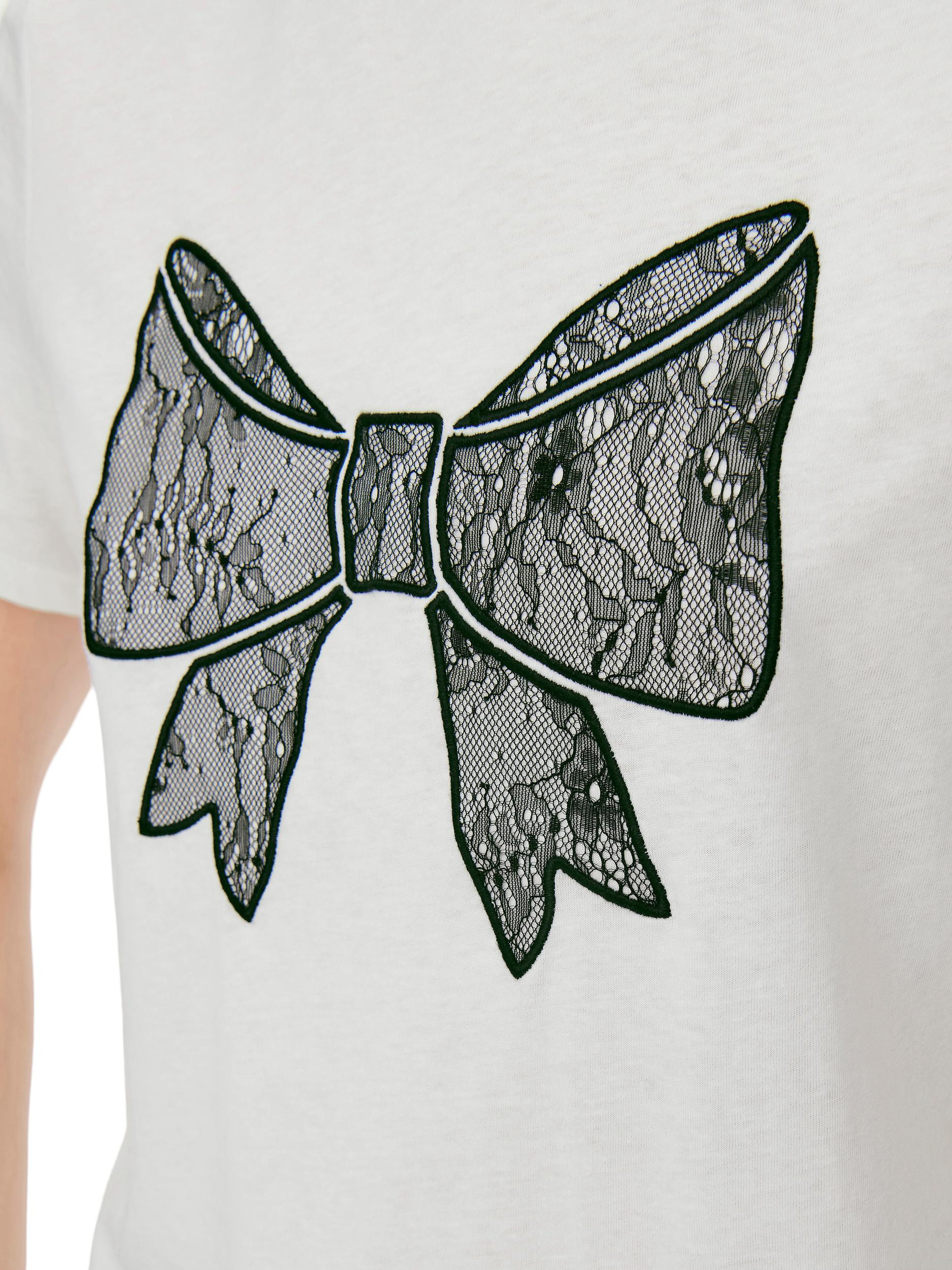 top with bow, White, large image number 2