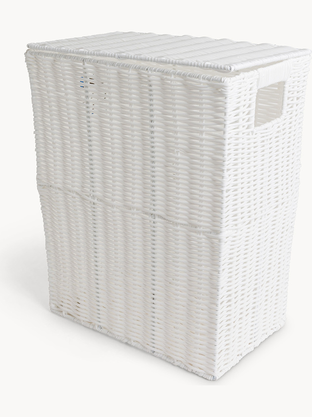 Woven laundry basket