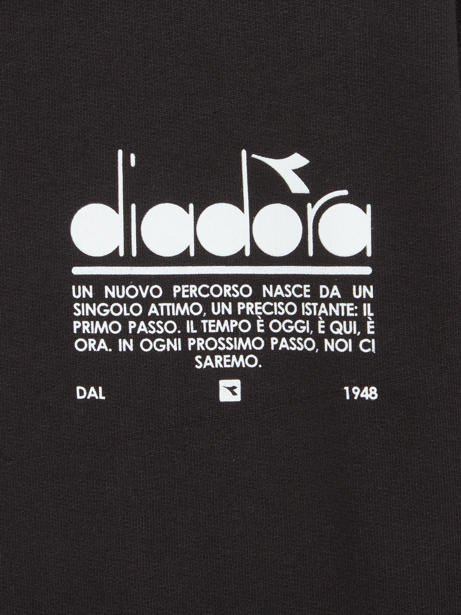 Diadora - Felpa Manifesto in cotone, Nero, large image number 4