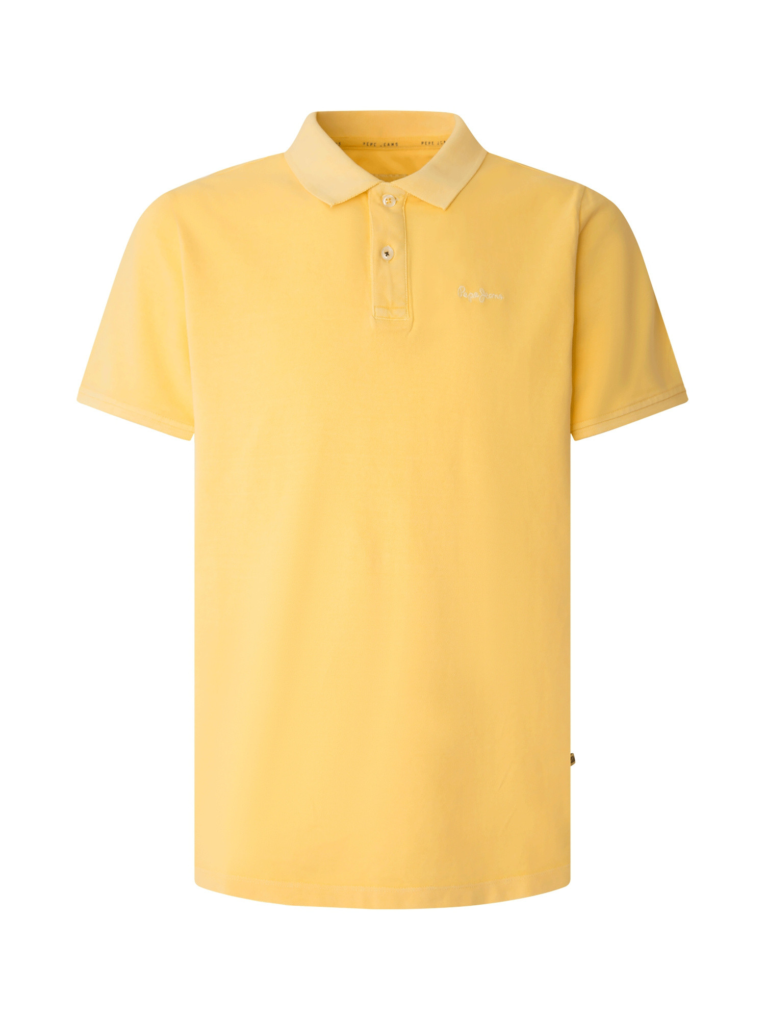Pepe Jeans - Polo con logo in cotone, Giallo girasole, large image number 0