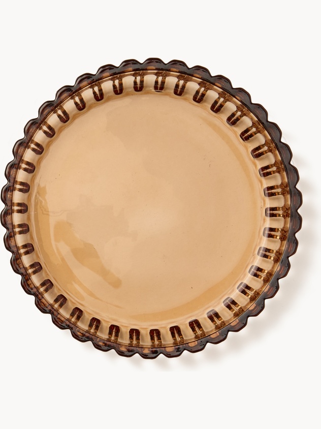 Fluted Glass Soap Dish