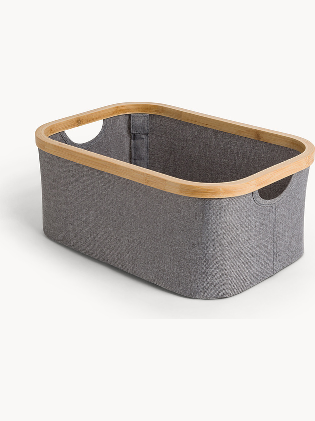 Ergonomic bamboo basket