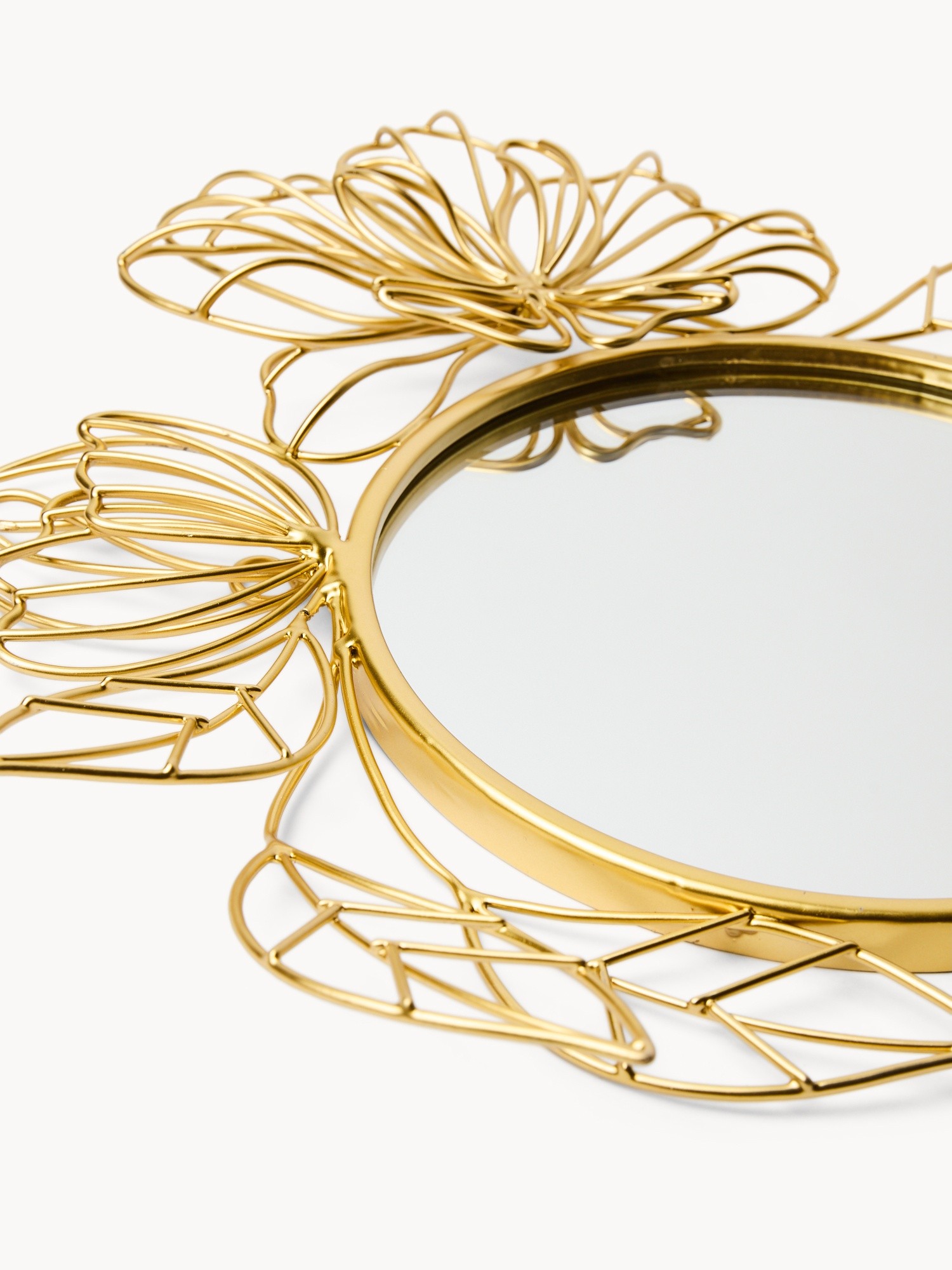 Rose-Shaped Candle, Gold, large image number 1