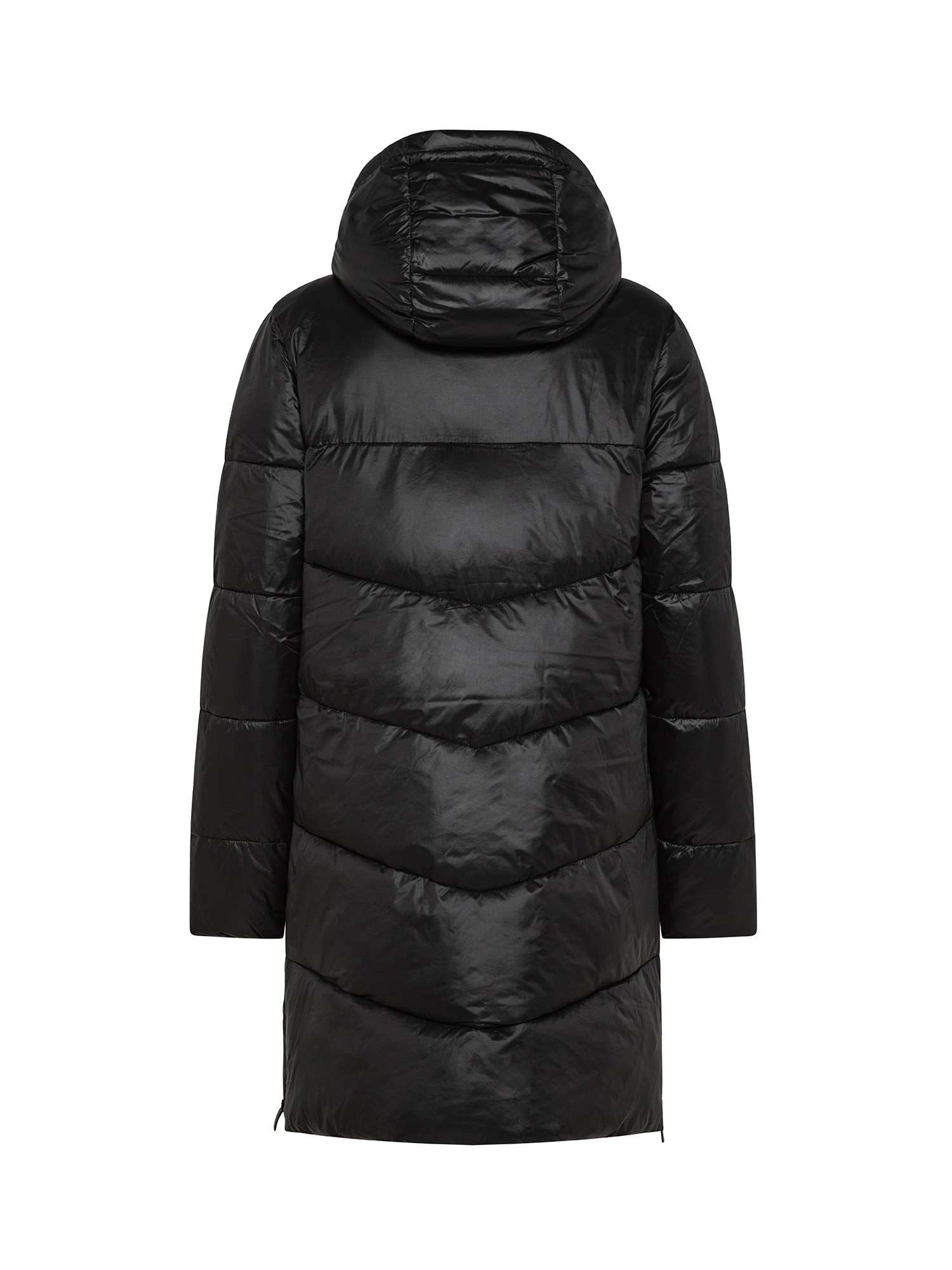 Koan - Long down jacket, Black, large image number 1