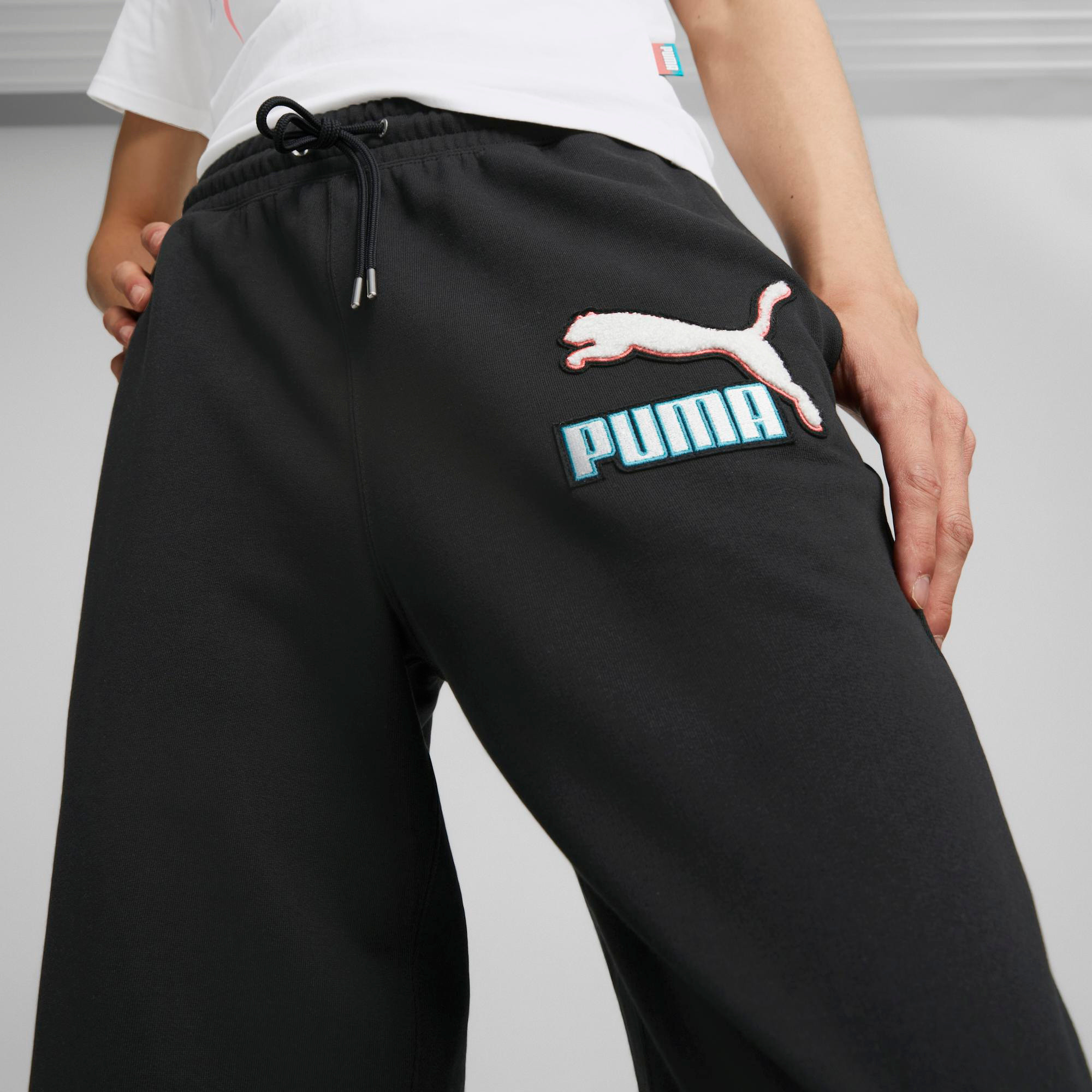 Pantaloni tuta, Nero, large image number 2