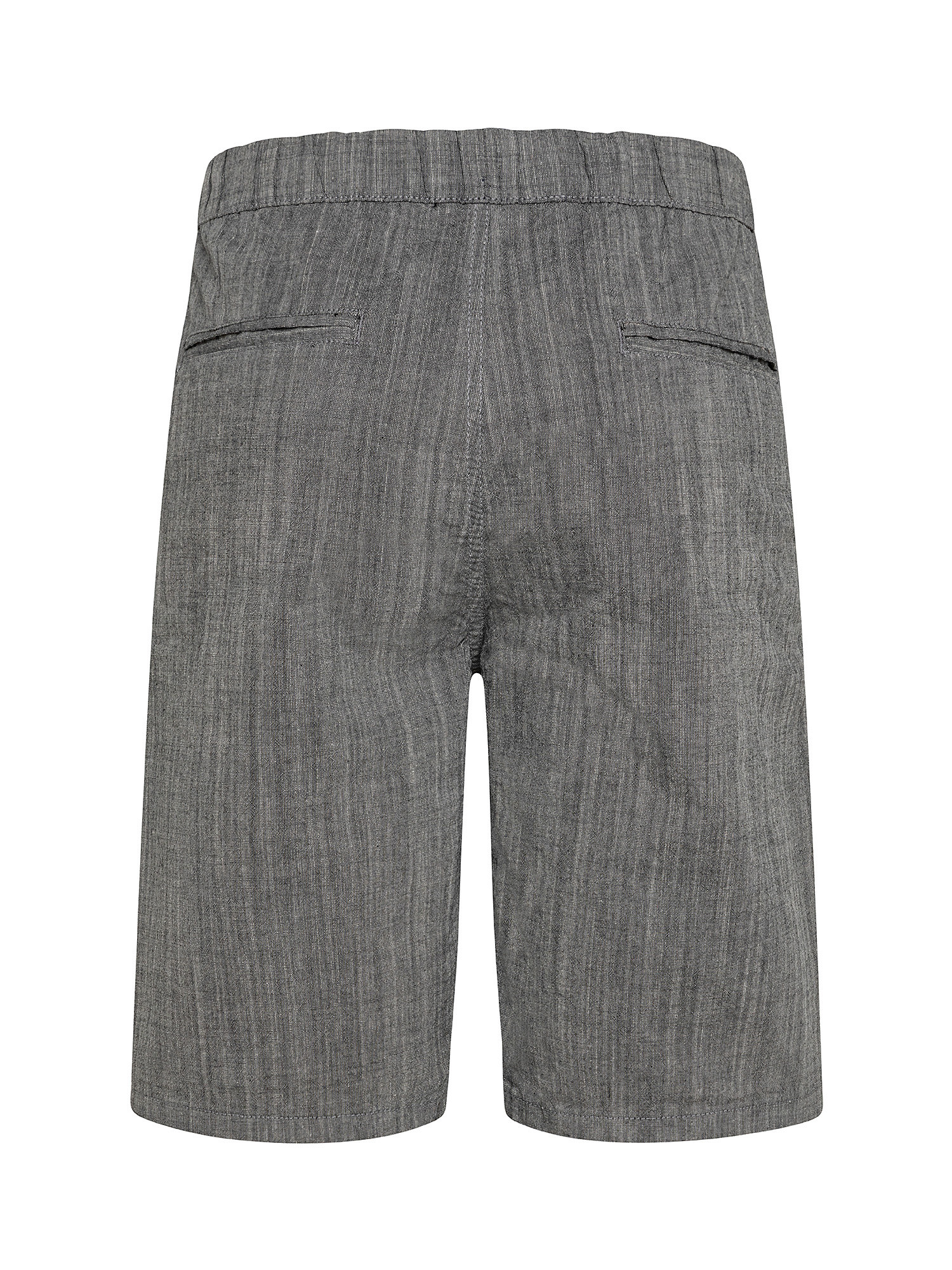 Bermuda shorts with drawstring at the waist, Grey, large image number 1