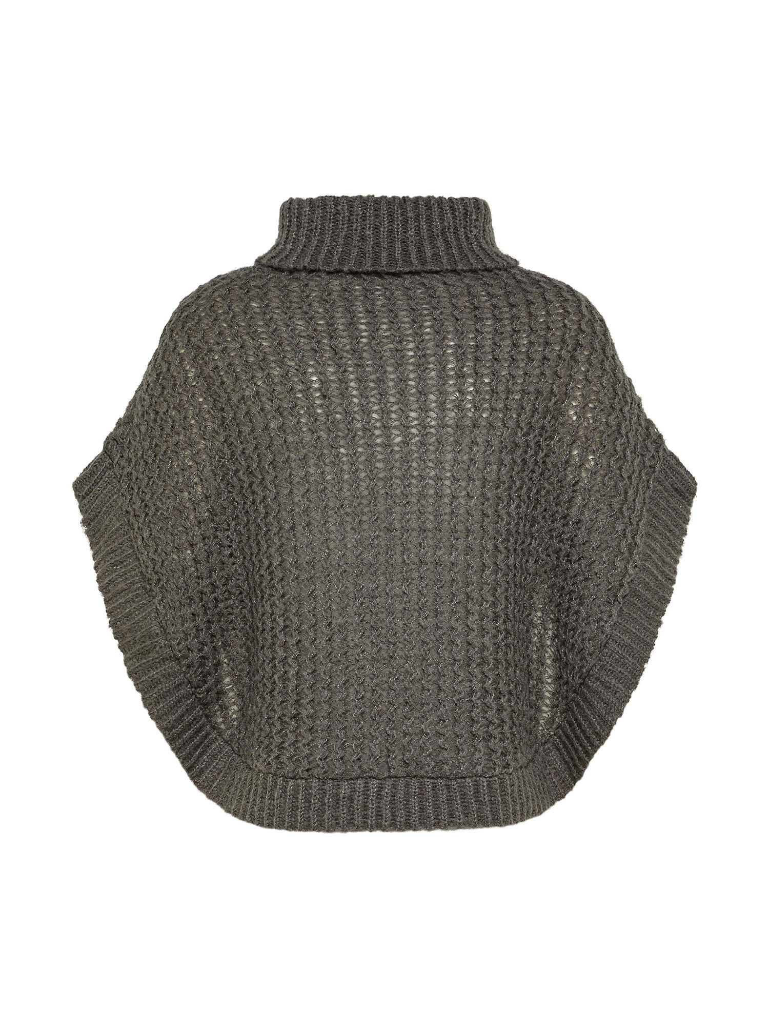Poncho with high collar, Grey, large image number 1