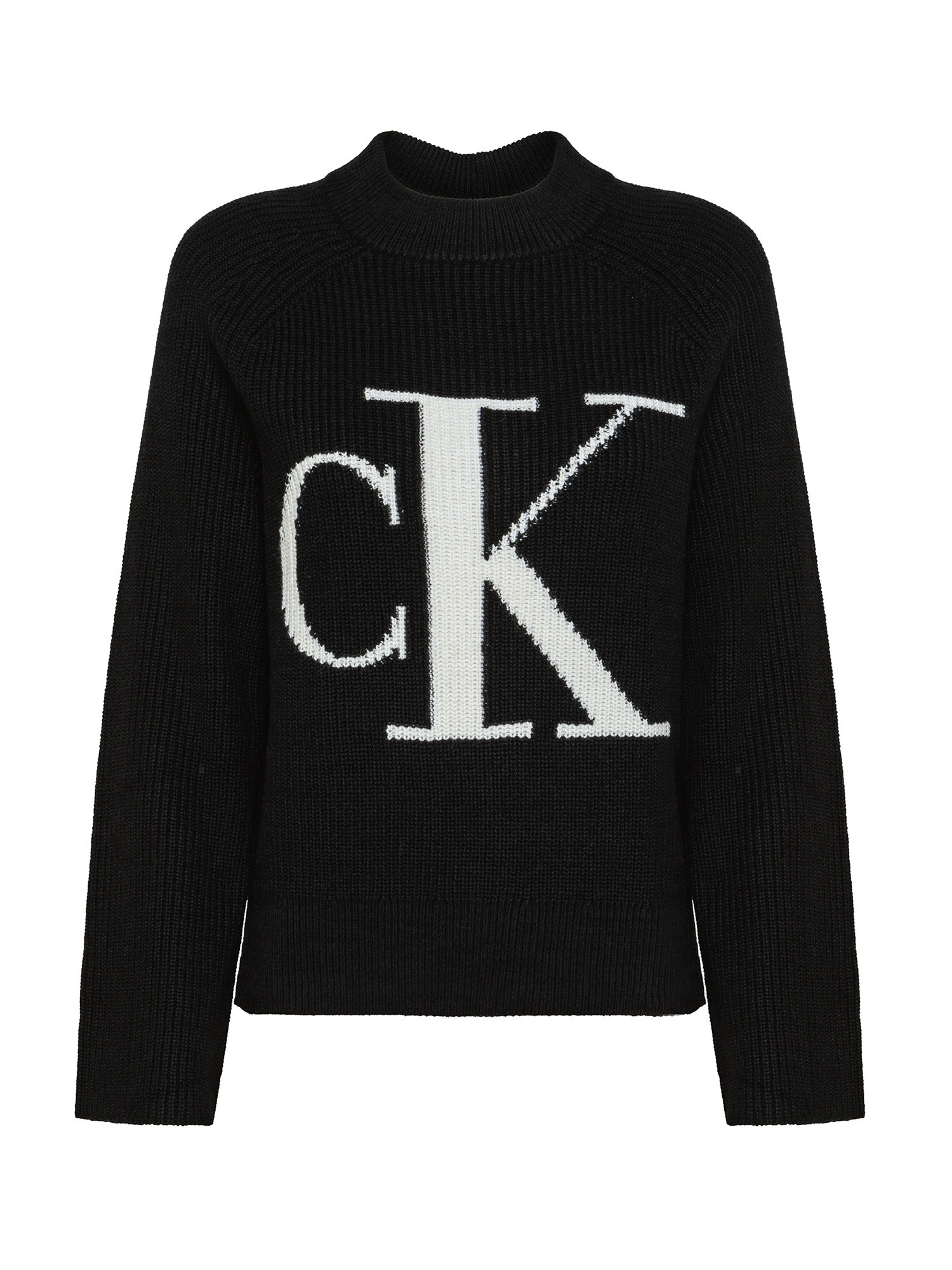 Calvin Klein Jeans - Pullover con logo, Nero, large image number 0
