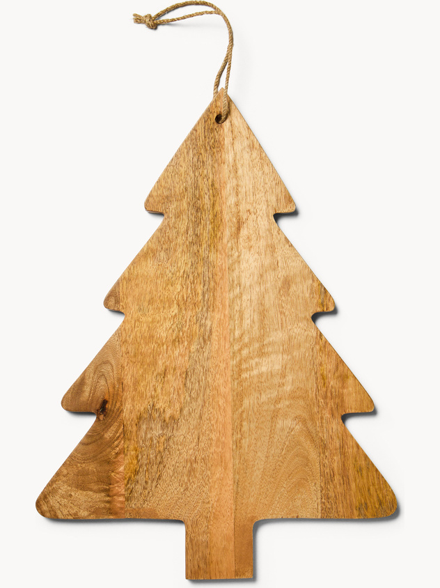 Mango wood tree-shaped cutting board