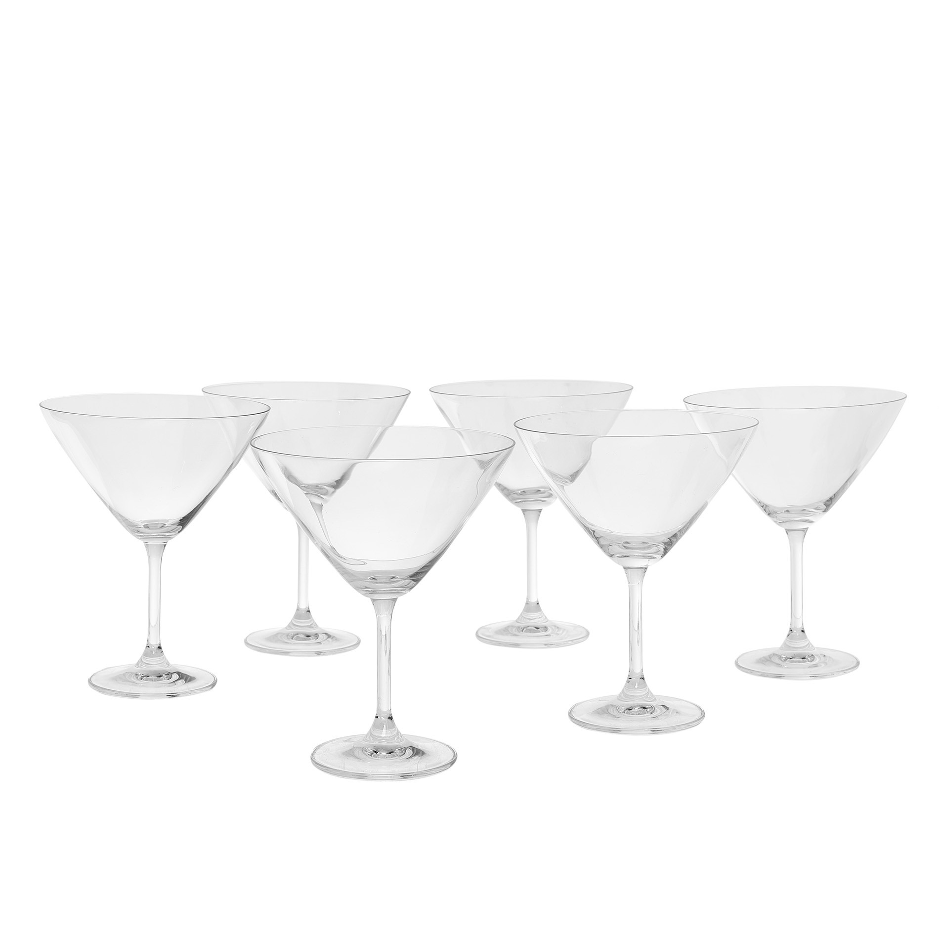 Set of 6 Kolibr√¨ Martini goblets, Transparent, large image number 0